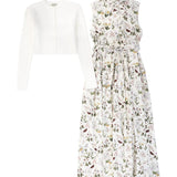 Valentina Floral Garden Drop Waist Dress Set