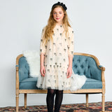 Porter Ivory Tulle Black Bow Dress