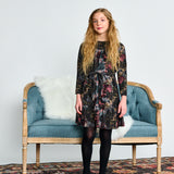 Porter Black Abstract Print Dress