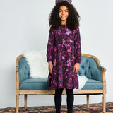 Porter Plum Violet Print Dress