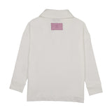 Kin Kin White/Mauve Oversized Shirt