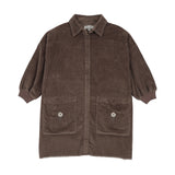 Kin Kin Umber Corduroy Shirt Dress