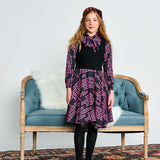 Porter Hot Pink Knit Vest Square Design Dress