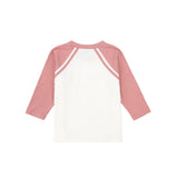 Bamboo Mauve Raglan Logo T-shirt