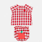 Weekend House Red Gingham Apple Set