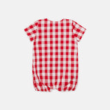 Weekend House Red Gingham Apple Romper