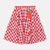 Weekend House Red Apple Gingham Skirt
