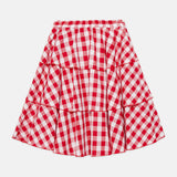 Weekend House Red Apple Gingham Skirt