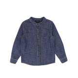Bamboo Blue Denim Logo Shirt