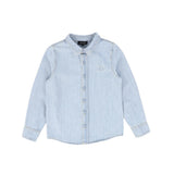 Bamboo Light Blue Denim Logo Shirt