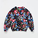 Maison Mangostan Black Florecitas Sweatshirt