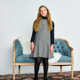 Porter Black/White Herringbone Jumper