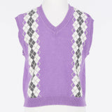Twinset Hyacinth Argyle Vest