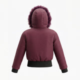 Pramie Burgundy Bomber Coat