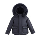 Pramie Navy Corduroy Coat