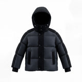 Pramie Black Cord Contrast Coat
