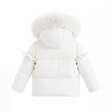 Pramie Ivory Ruffle Coat