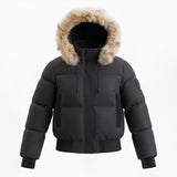 Pramie Black Scuba Contrast Coat