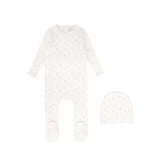 Bebe Jolee Pink Ribbed Hot Air Balloon Footie