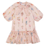 Pip + Pio Peach Puff Sleeve Dress