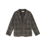 Le Bourdon Olive Print Blazer