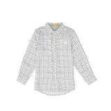 Le Bourdon White/Blue Check Shirt