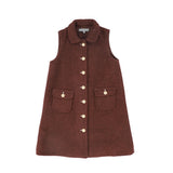 Bace Collection Burgundy Boucle Wool Dress