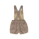 Le Bourdon Olive Houndstooth Wool Overalls