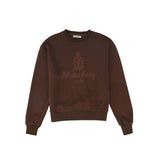 Valentina Brown Crest Logo Sweatshirt