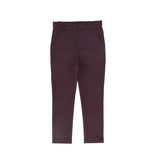 Bamboo Burgundy Fitted Pants