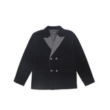 Bamboo Black Velvet Taffeta Blazer