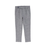 Le Bourdon Navy Herringbone Pants
