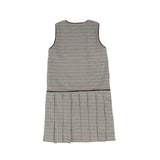 Bace Collection Burgundy Checked Wool Jumper