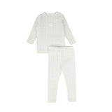Bebe Jolee Light Blue Floral Lattice Pajamas