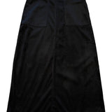 Teela Black Corduroy Maxi Skirt