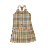 Bace Collection Camel Pleated Vest Dress