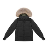 Ellabee Black Olive Green Olivier Cord Down Coat