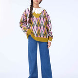 Molo Big Argyle Gwenda Sweater