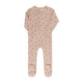 Aurora Pink Bow Footie