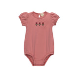 Aurora Pink Cross Stich Tulip Romper