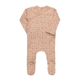 Aurora Pink Floral Rib Footie