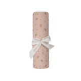 Aurora Pink Floral Print Muslin Swaddle