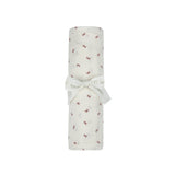 Aurora Ivory/Red Bow Swaddle