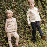 Teela Ivory Double Breasted Cardigan