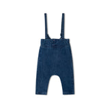 Peach Kids Denim Overalls