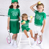 Teela Green Tennis Logo Boy Top
