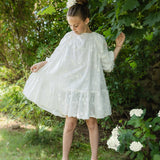 Teela White Lace Floral Dress
