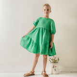 Teela Green Textured Dress
