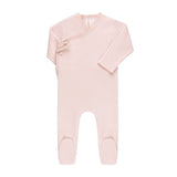 Ely's & Co Baby Pink Velour Footie