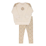 Aurora Ivory Floral Liberty Velour Set